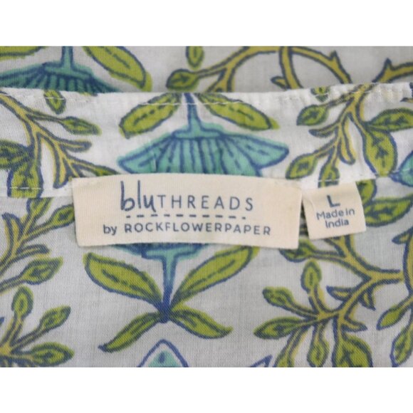 BLUTHREADS x ROCKFLOWERPAPER TILLY BLUE GREEN BEACH DRESS - Picture 9 of 10